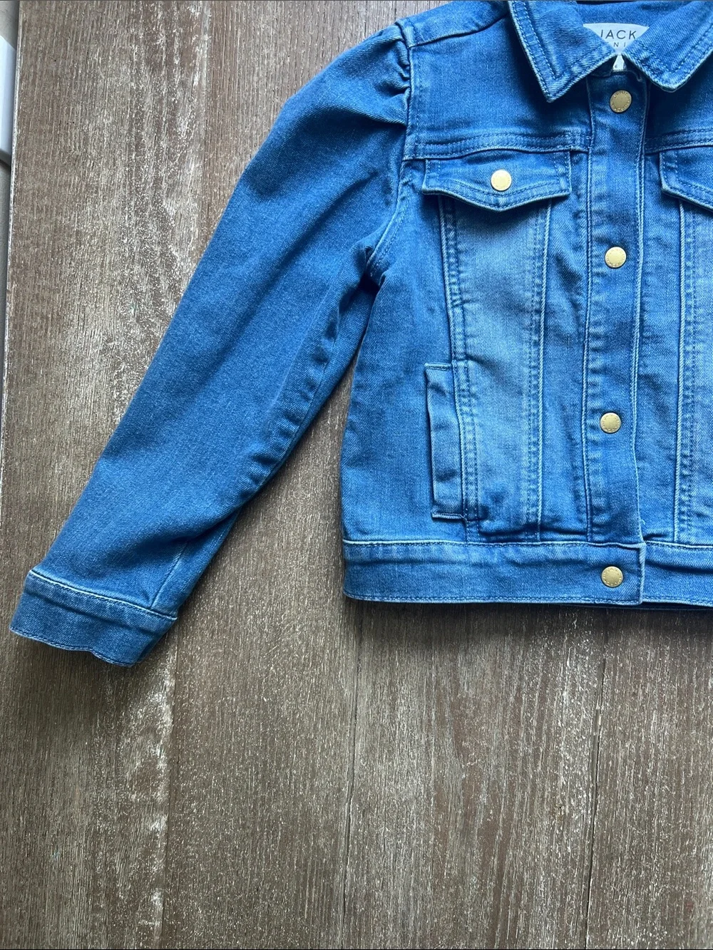 EUC Janie and Jack Denim Puff Sleeve Jacket